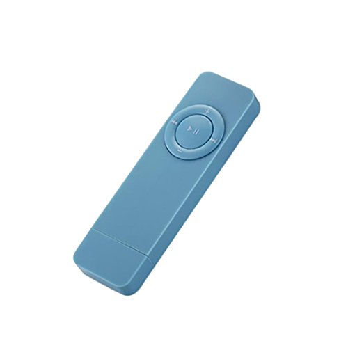 SUKEQ 8GB Portable Mp3 Player with USB Flash Drive, Metal Lossless Music Player w/FM Radio (blue)