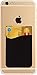 Phone Card Holder Cell Phone Pocket iPhone Wallet Adhesive Credit Card Sleeve Stick-on Wallet on The Back of Phone/Case of iPhone,Samsung,LG,BLU,Piexl,Moto,(Black 3pack)