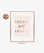 Office Sweet Office Rose Gold Foil Wall Art Print Pink Poster Inspirational Motivational Work Quote Decor 5 inches x 7 inches A31