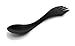 Light My Fire Original BPA-Free Tritan Spork with Full-Sized Spoon, Fork and Serrated Knife Edge, Black