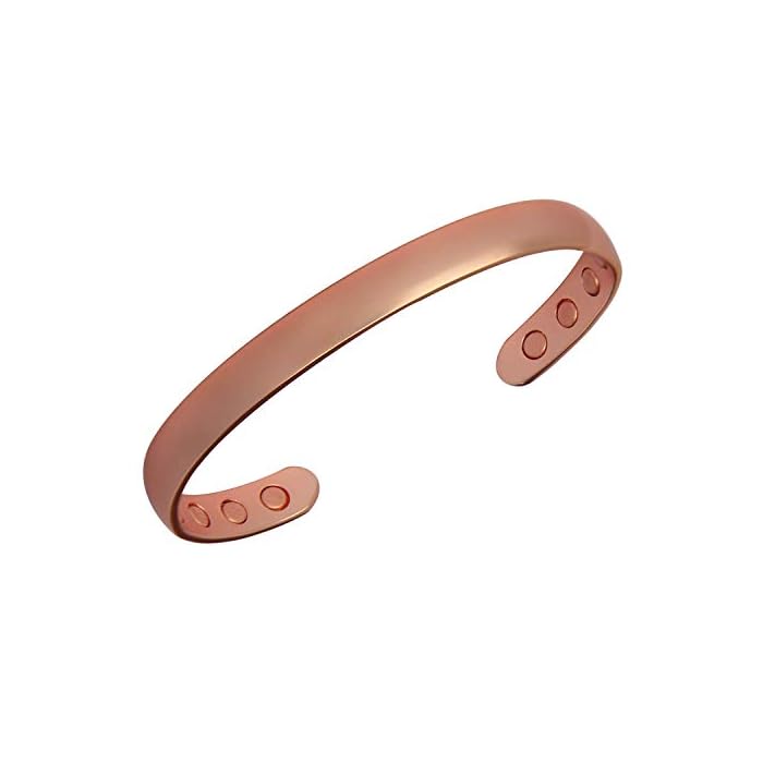 MagEnergy Copper Bracelet Rings for Women Pure Copper Bangle Adjustable for Mother Lover