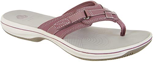 clarks womens cloudsteppers breeze sea flip flops