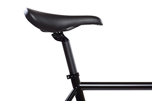 State Bicycle 6.0 Fixed Gear/Single Speed Bike Bullhorn, Matte Black, 55cm/Medium - Thumbnail 4