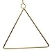 Pack of 3 Matte Brass Champagne Geometric Wire Round Triangle Square Hoop Frame for DIY Flower Arrangement Wreath Macrame Wall Hanging Wedding Baby Shower Backdrop Decor Geometric Wire Wall Decor