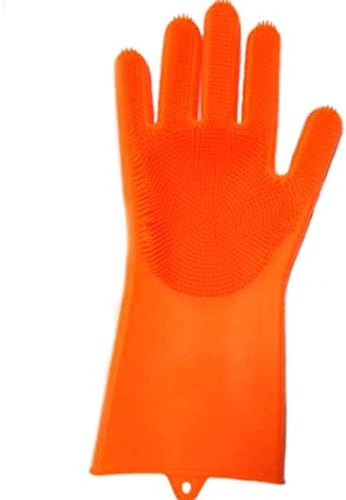 Silicone Gloves Dish Washing Cleaning Long Brush Gloves Household Kitchen Housework Pet Hair Care(1PCS)