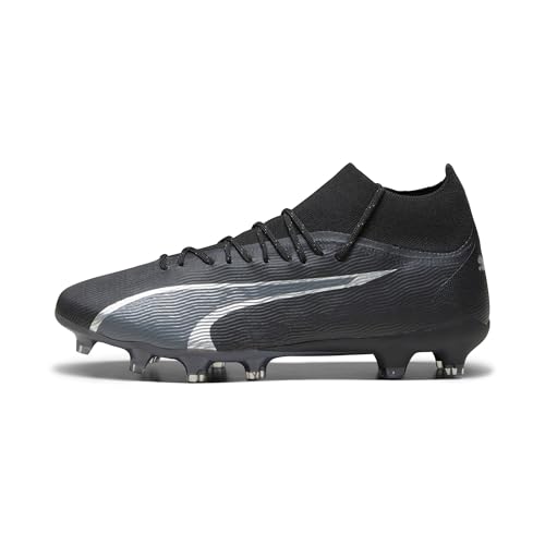 Puma Chaussures de Football Ultra Pro FG/AG pour Homme, Puma Black Asphalt, 40.5 EU