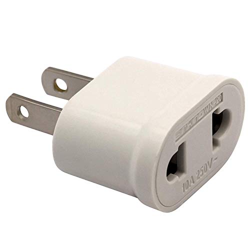 European/Asia to American Outlet Plug Adapter, 6 Pack Power Converter