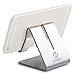 Honsky Solid Portable Universal Aluminum Desktop Desk Stand Hands-Free Mobile Smart Cell Phone Holder Tablet Display Stand, Compatible with Phone 7 6 Plus 5 pad, Silver