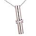 HooAMI Cremation Jewelry Together Love Cylinder Pendant Memorial Urn Necklace (Smooth Cylinder)