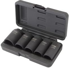 TIT15345 Titan 5 Piece 1/2" Drive 12 Point Axle Nut Socket Set