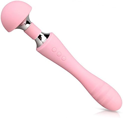 Wand Cordless Massager 100% Waterproof 10 kinds of vibration mode USB Charging G-Point Stimulation Dual Motor Vibrator 12 Frequency Length 24cm