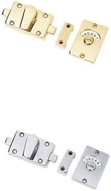 IRONMONGERY WORLD® Vacant, Engaged, Toilet, Bathroom Door Lock Indicator Bolt in 2 FINISHES (Polished Chrome) - Image 3