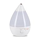 Crane Drop Shape Ultrasonic Cool Mist Humidifier, Model# EE-5301 - White