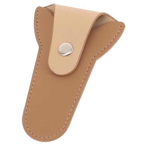 VALICLUD Manicure Scissors Storage Pouch Solid Leather Protective Cover Nail Scissor Holder Compact Non Slip Grip for Professional and Personal Use