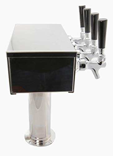 K&B 4 Faucet Tap Stainless Steel Beer Tower