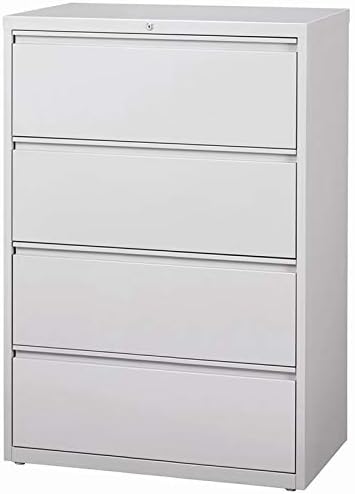 Hirsh Hl8000 Series 42 2 Drawer Lateral File Cabinet In Light Gray