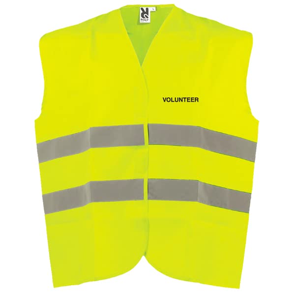 V Safety Unisex Adjustable Hi-vis Vest Hi Vis, Yellow, M-L UK