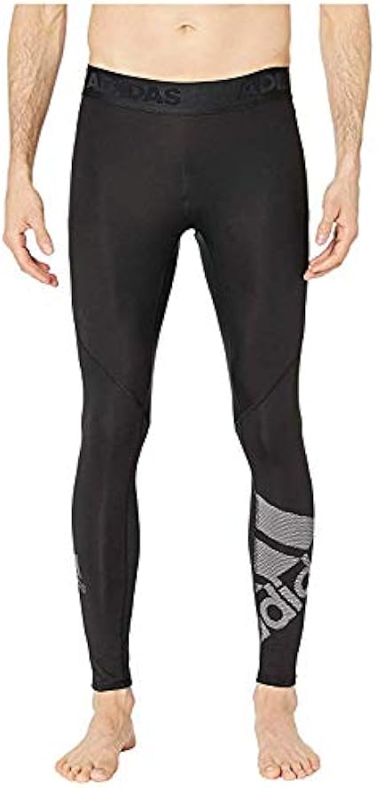 adidas alphaskin leggings in black