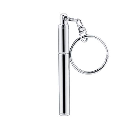 Multifunctional Portable Stainless Steel Telescoping Extendable Pen Key Ring