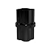 FORMUFIT F012ICO-BK-10 Internal PVC Coupling, Furniture Grade, 1/2