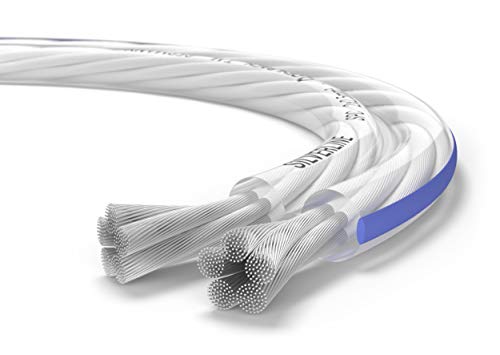 OEHLBACH Silverline SP-25 - Stereo HI-FI Lautsprecherkabel - Boxenkabel mit SPOFC (versilbertes Kupfer) 2x2,5mm² - Mini Spule Lautsprecher Kabel - 30m