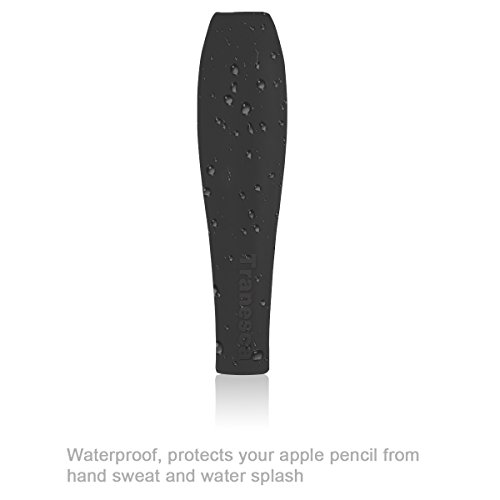 Tranesca Ergonomic grip holder for Apple Pencil-Black-updated version (Must have apple pencil accessory)