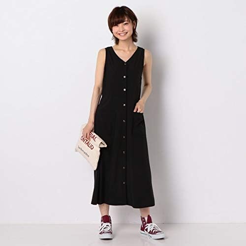 Amazon Co Jp アルシーヴ Archives A 前開きワンピース Black M 服 ファッション小物