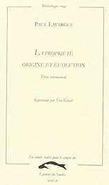 La  propriété, origine et évolution