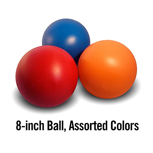 Virtually Indestructible Best Ball for Dogs, 8 inch (Colors Vary