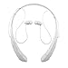 YINENN 760 Bluetooth Headphones Wireless Headsets With Sports Neckband And Microphone-White