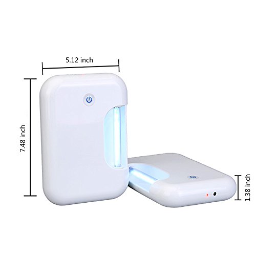 LUCKSTAR Toilet Sterilizer - Portable Closestool Sterilizer Automatic Disinfection Machine UV Light Ozone Sterilizing Air Purify Remove Odour Machine (White)
