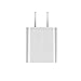 JAHMAI Wall Charger 21W 4.2A Dual-Port Portable USB Travel Wall Charger Phone Charger Adapter for iPhone X, 8, 7, 6S, Plus, 5S, iPad , Galaxy S7, S6 Edge Plus, S5, Nexus, HTC more(White)