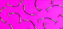 Ernie Ball Patch Cable 3-Pack, Flat Angle/Flat