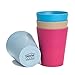 Creative Goods Bamboo Kids Cups (10 oz) - No BPA or Phthalates - Eco Friendly Toddler Cups Without Lids - Non Toxic Non Plastic - Set of 4 Drinking Cups for Kids - Ideal for Baby Showers and Birthdays