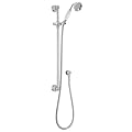 Hudson Reed Traditional Slider Rail Kit with Handset & Round Elbow In Chrome Finish