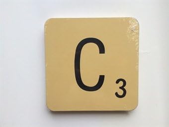 Scrabble Letters - Alphabet Wall Plaques (C)
