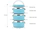 Maiyuansu Stainless Steel Lunch Box, Lock Container and Heat/Cold Insulated Bag, Leak Proof Stackable Bento Lunch Box for Adults Large Capacity Food Storage Boxes (3-Tier, Blue)