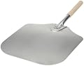 Kitchen Supply 14-Inch x 16-Inch Aluminum Pizza Peel with Wood Handle, Pack of 2