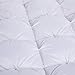 ROSECOSE Luxurious Heavy Goose Down Comforter Twin Size Duvet Insert Pinch Pleat 1200 Thread Count 750+ Fill Power 100% Cotton Shell Hypo-allergenic Down Proof with Tabs (Twin, White,Pinch Pleat)