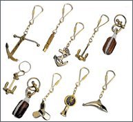 BRASS KEY RINGS (PKT 10)