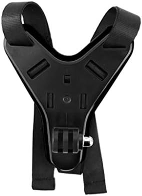 gdwiuv7 Wear resistant wear resistant Built-in EVA pad Motorcycle Bike Helmet Chin Fixing Bracket for D-JI OSMO Action Go-Pro HERO7 (Black)