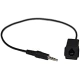 Headset Buddy Female RJ9 Headset Jack to Male 3.5mm Stereo Plug Telephone Adapter Cable for iPhone Smartphone Devices (RJ9-PH