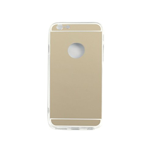 YTech - iPhone 6/6S Case, Ultra Thin Silicone Cover for Apple Iphone 6/6S Case (4.7 In) for Women and for Men (Mirror Black, Gold, Silver)