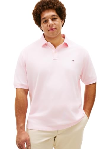 Tommy Hilfiger Men's 1985 Regular Short Sleeve Polo, Pink Lily 3X-Large