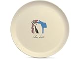 6 Bamboo Plates - Durable, Eco Friendly and Inspirational | Dinner Dish Set for Kids and Toddlers | Lightweight Dishes for Camping | Unbreakable Wooden Plate for Children | Non Toxic Dinnerware