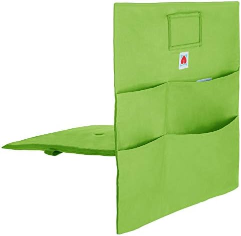 Comfy Bum Chair Bag, Cushioned Chair Pockets Organiser, chairback seat Sacks, Back to School Students, Kids, School, Teachers, Preschool, Kindergarten, Homework, College, Office (Green, Large)