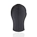 Zentai Hood Mask Elastic Black Breathable Blindfold Cosplay Costume Hood Unisex Headgear (Full Cover)