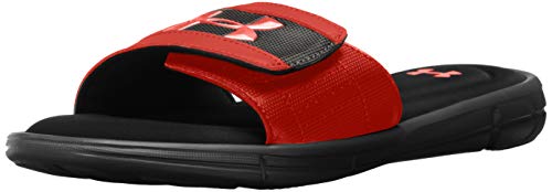 Under Armour Men's Ignite V Slide, Black/Red, 13 D(M) US