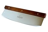 Culina Pizza Cutter 14" Long, Wooden Handle (Walnut). (Kitchen)
