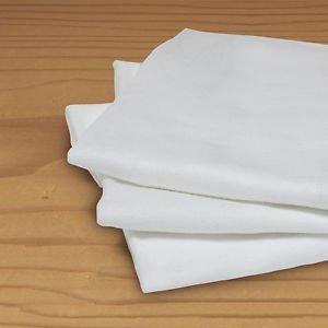 RUSTINS Lint Free Cloths Pack 3 - 300mm x 300mm - 3 Count - White - Unscented - Wood Finishing Wipe